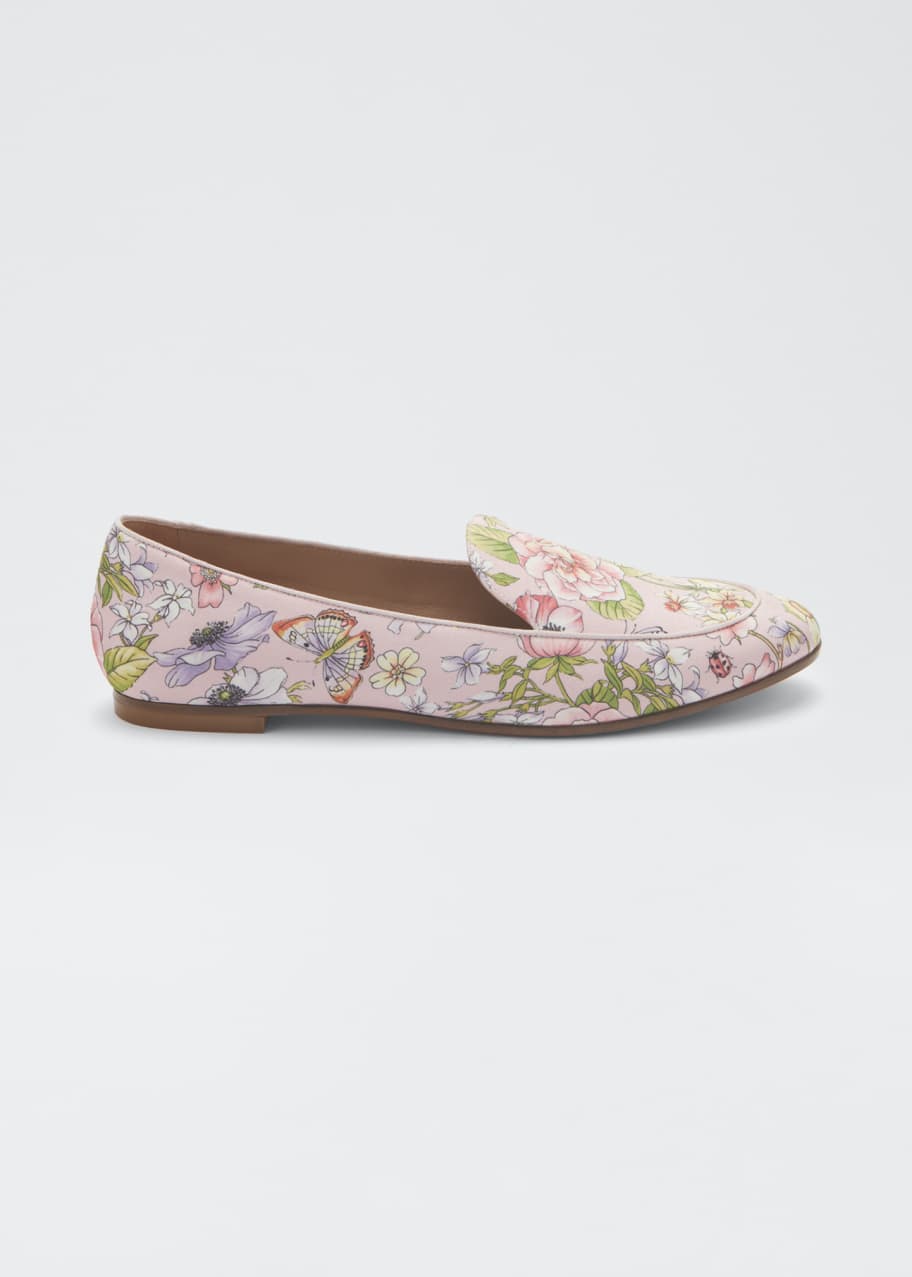Image 1 of 1: Purist Floral-Print Flat Loafers