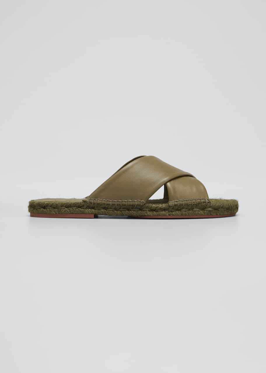 Image 1 of 1: Crisscross Flat Espadrille Sandals