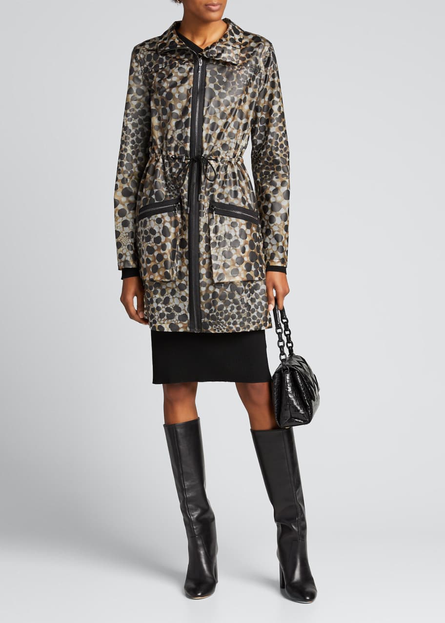 Elie tahari discount leopard coat