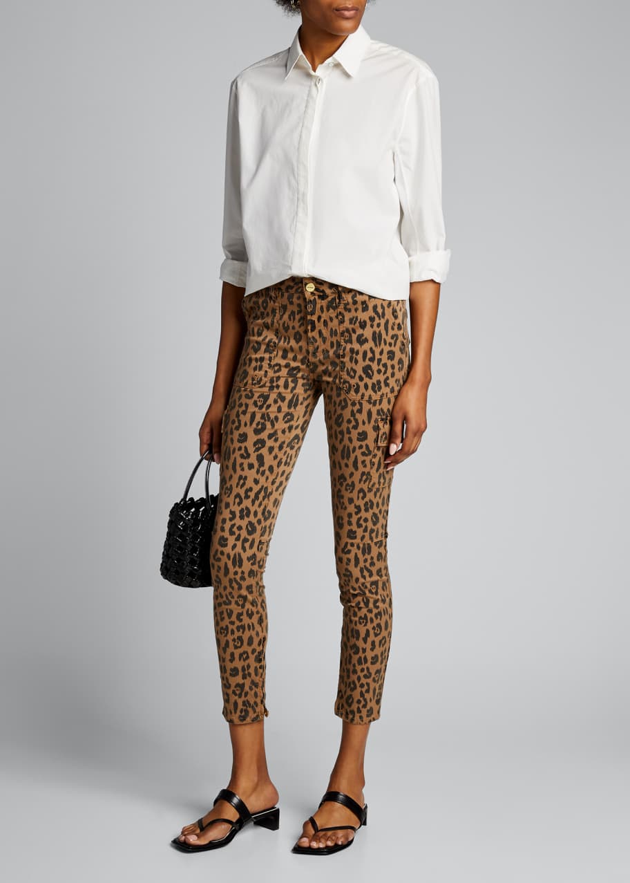 Image 1 of 1: Spring Cheetah Skinny Cargo Pants