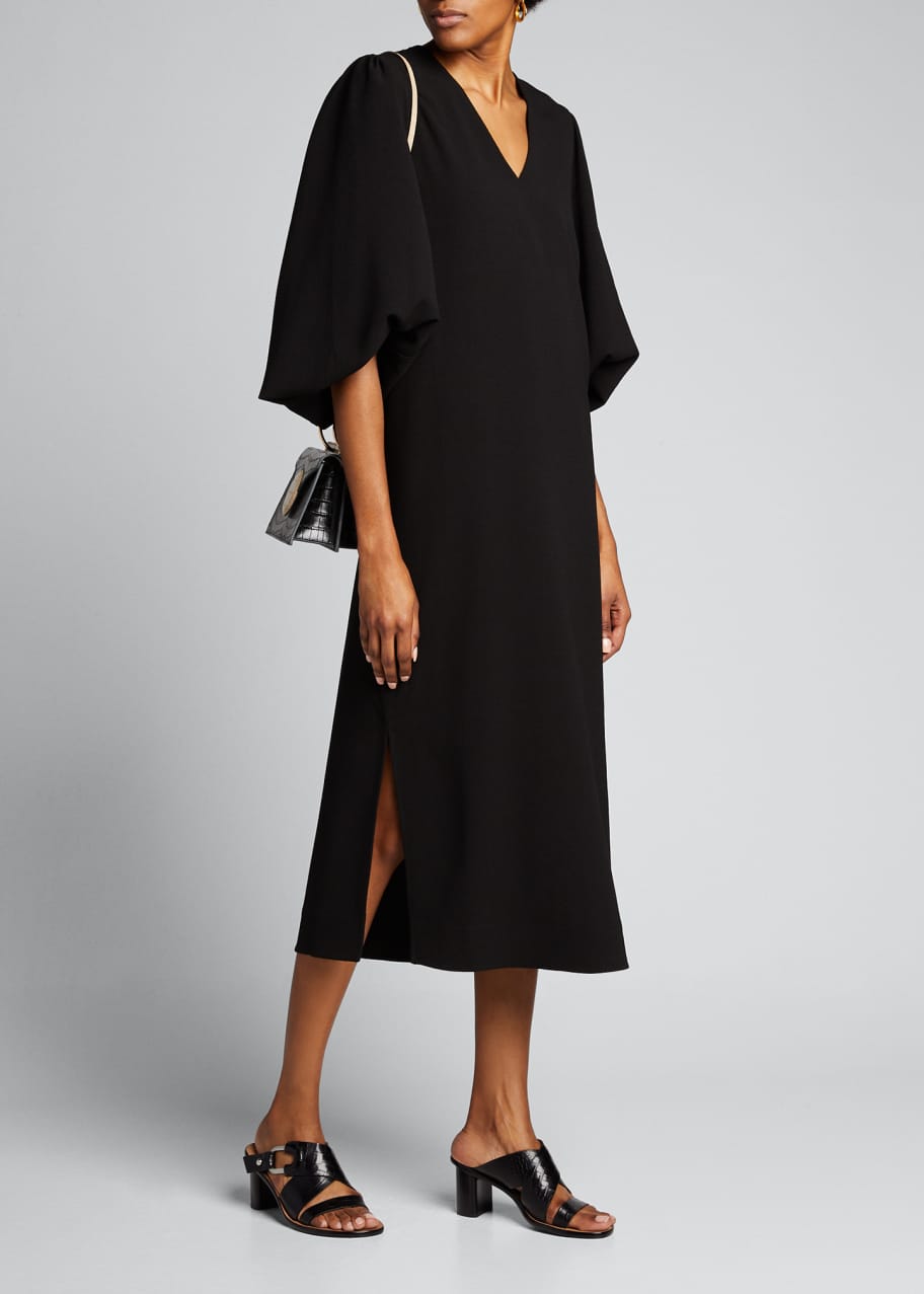 Ganni heavy crepe dress discount
