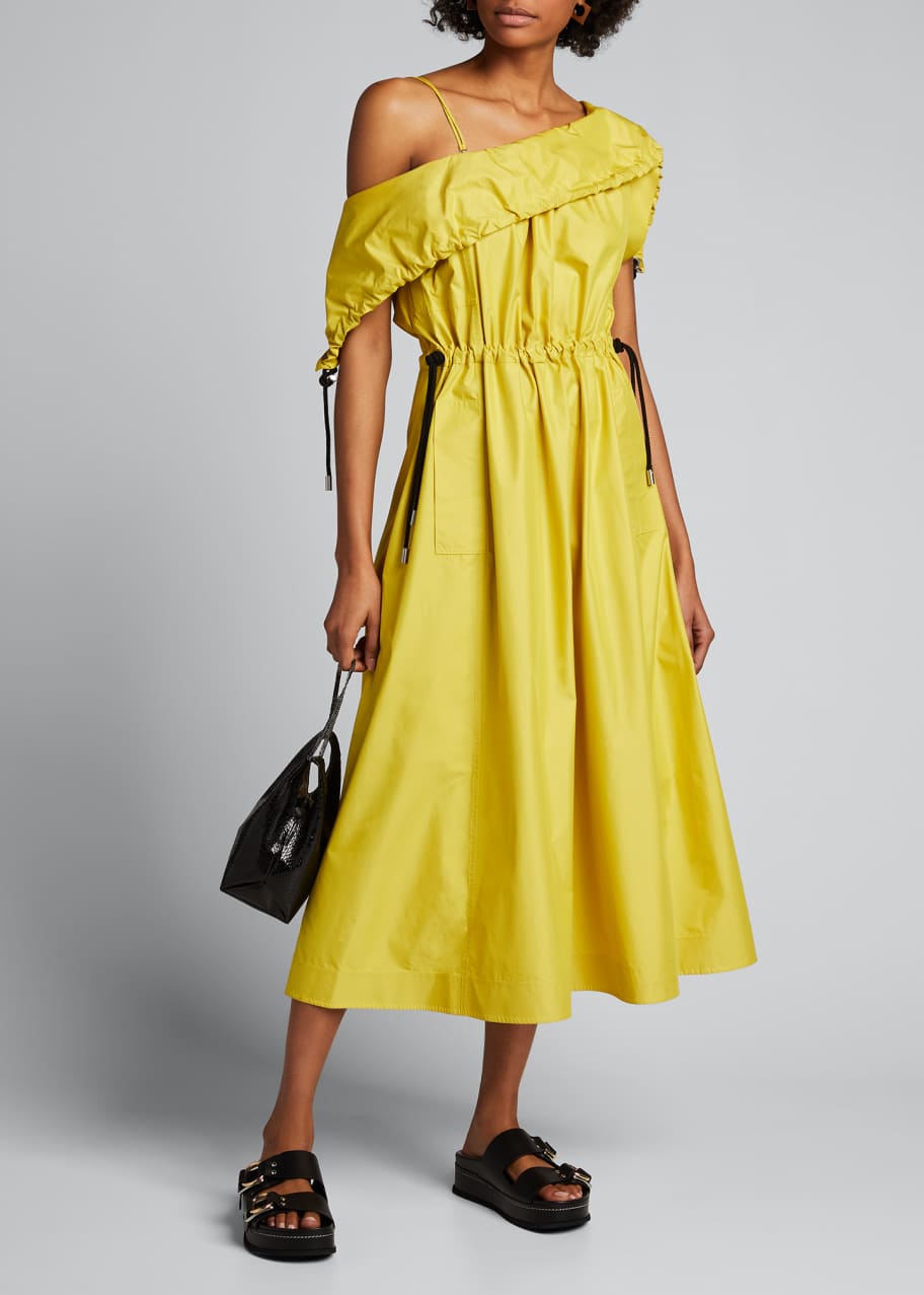 3.1 Phillip Lim Cold Shoulder Parachute Utility Dress Bergdorf Goodman