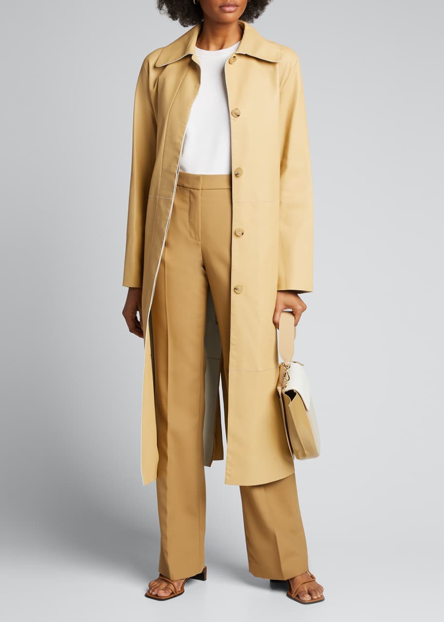 Vince leather coat clearance