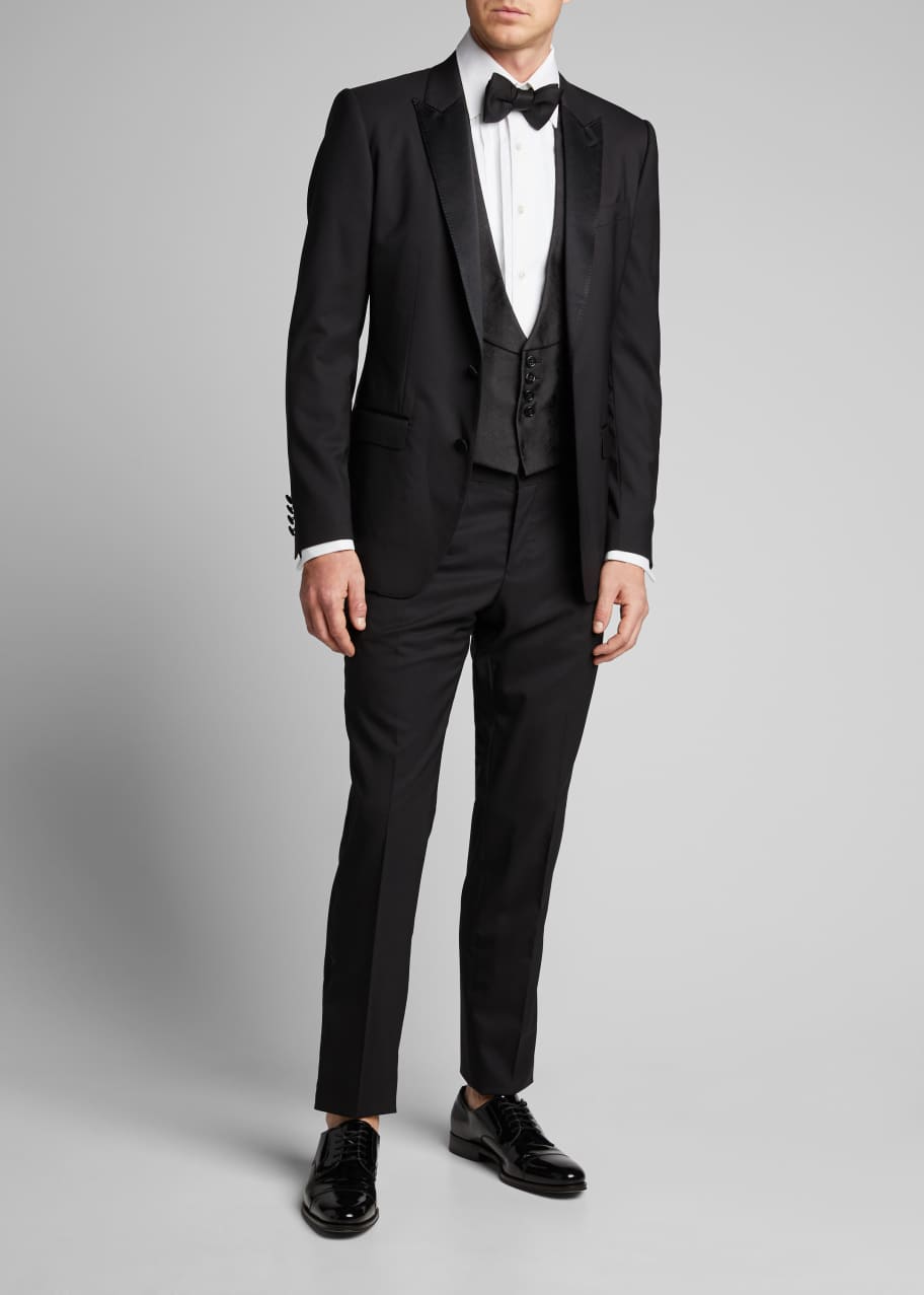 Ralph Lauren Purple Label Men's Fancy ShawlCollar Vest Bergdorf Goodman