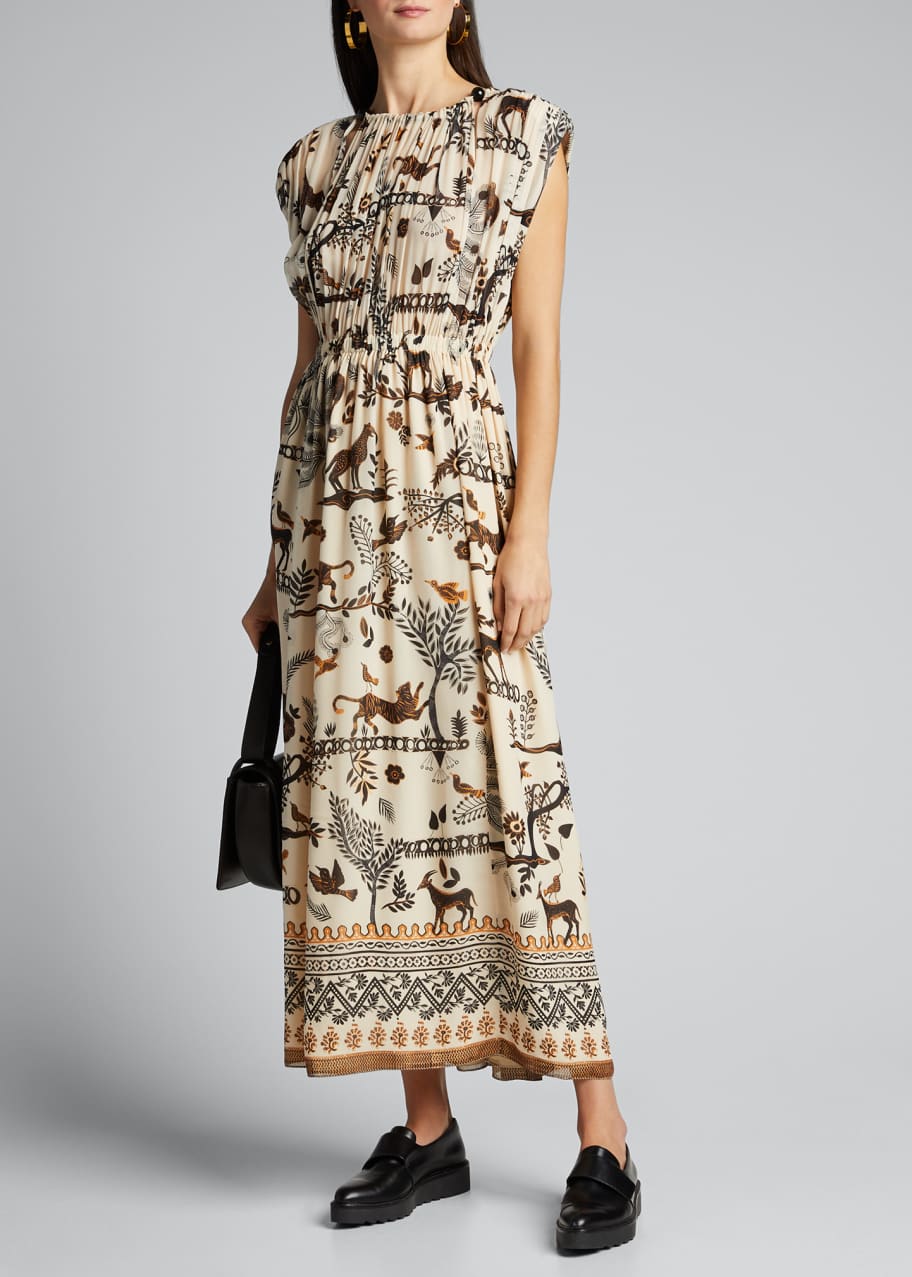 Image 1 of 1: Sinead Sleeveless Printed Dress
