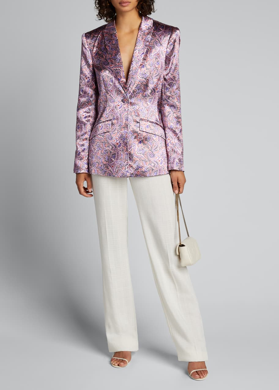 Estelle Printed Single Button Jacket