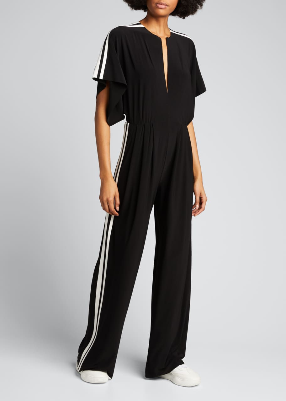 Image 1 of 1: Side-Stripe Rectangle Jumpsuit