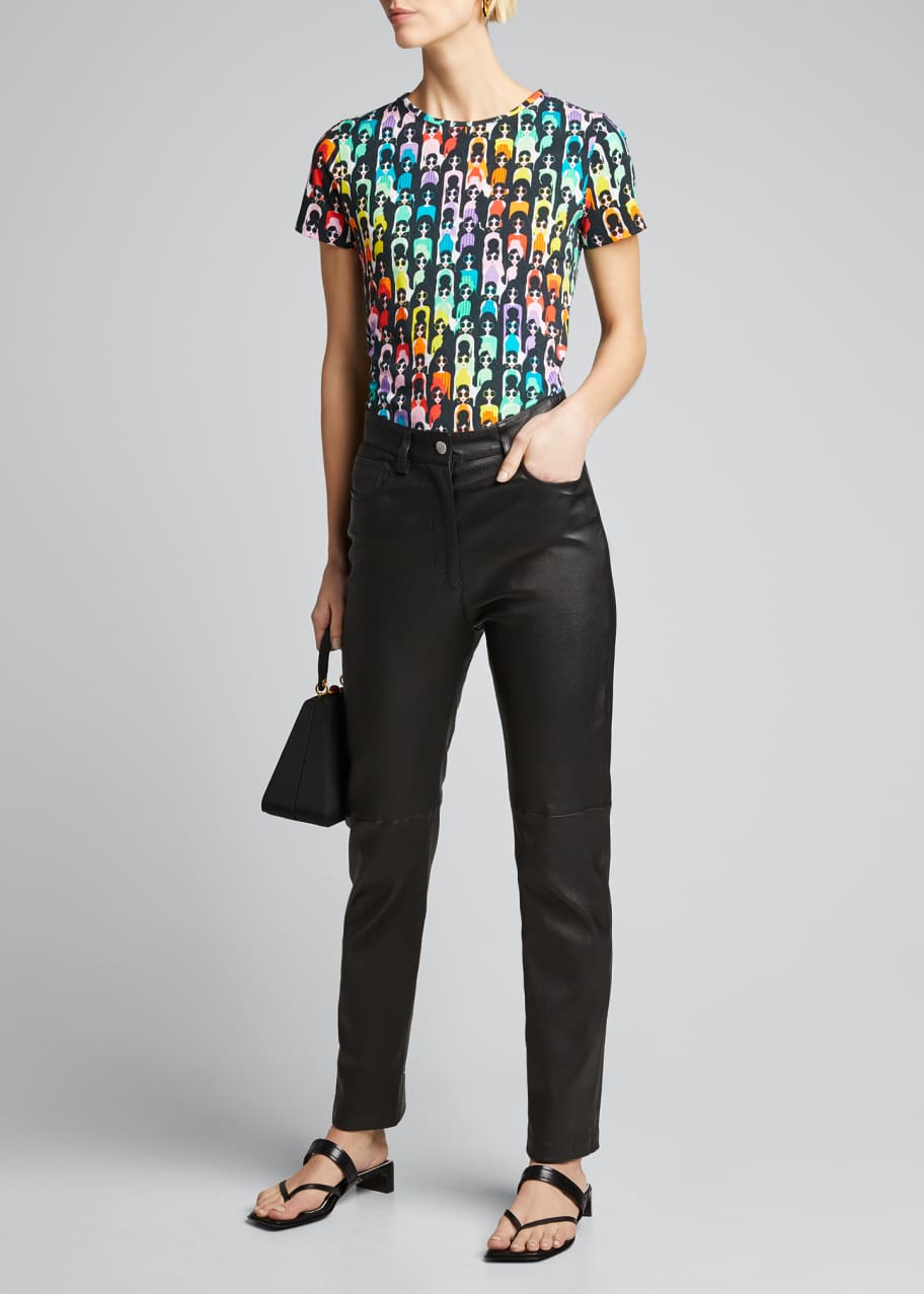 Alice + Olivia Rylyn Rainbow StaceFace T-Shirt - Bergdorf Goodman