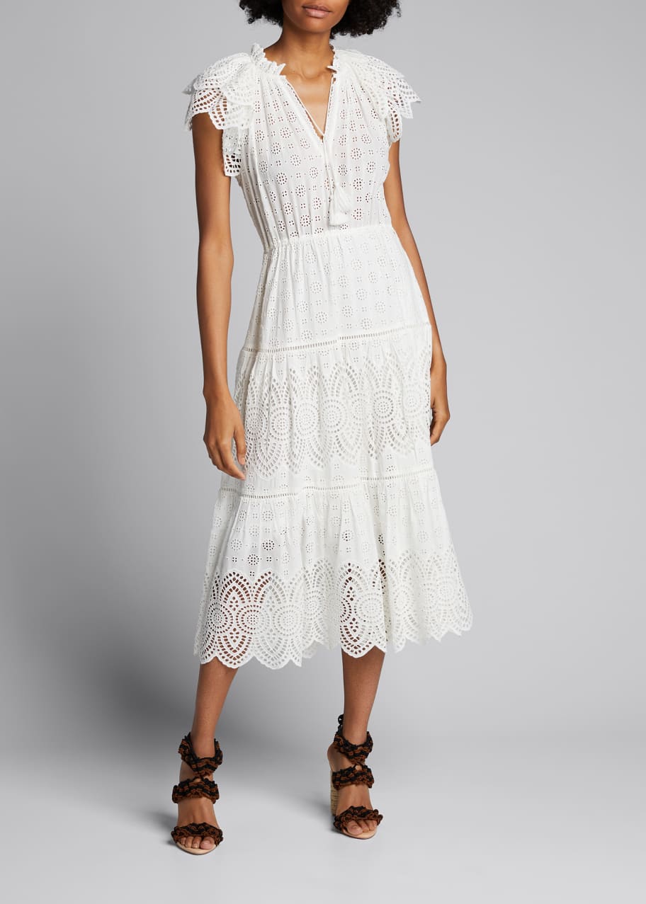 Ulla johnson eyelet clearance dress