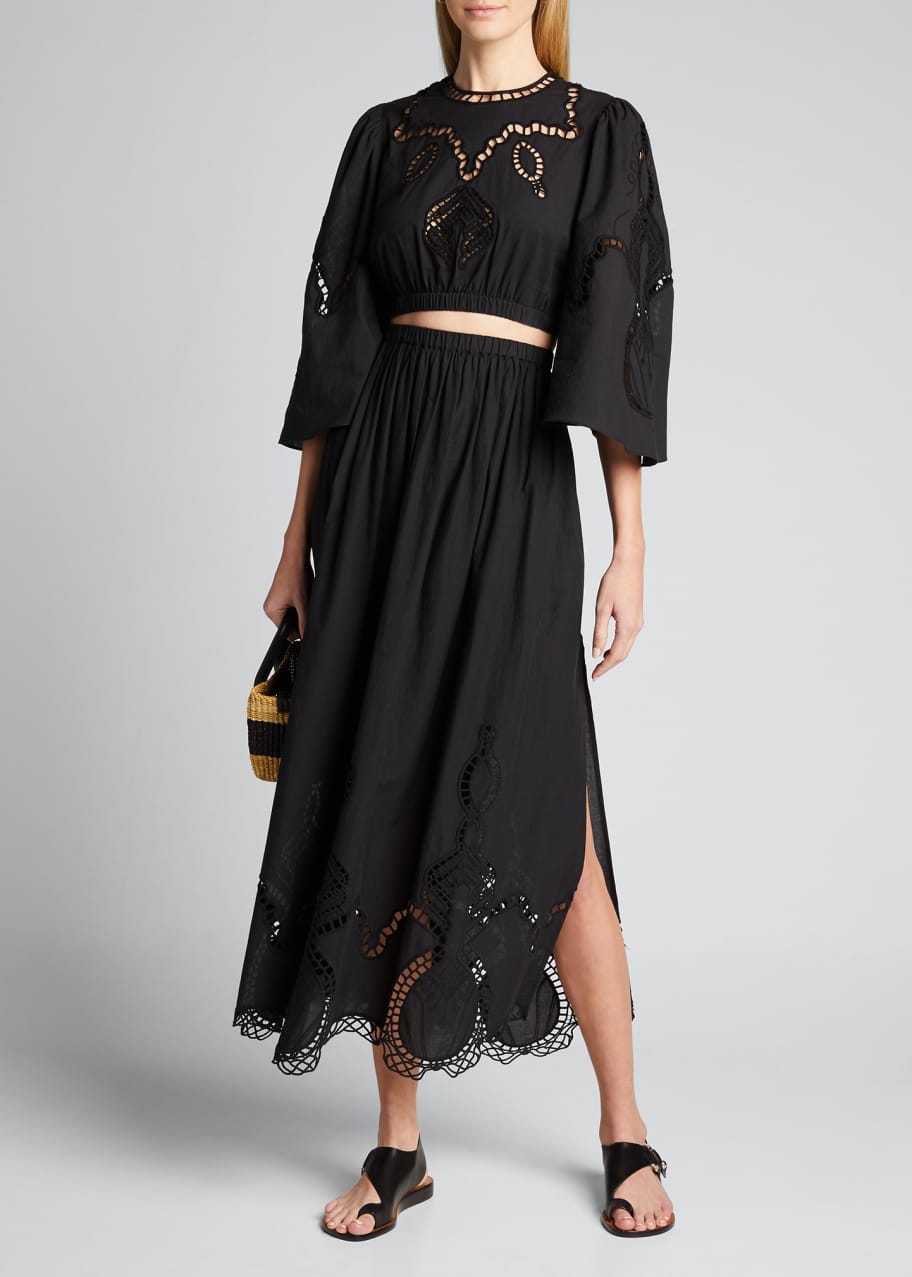 Image 1 of 1: Owen Embroidered Skirt