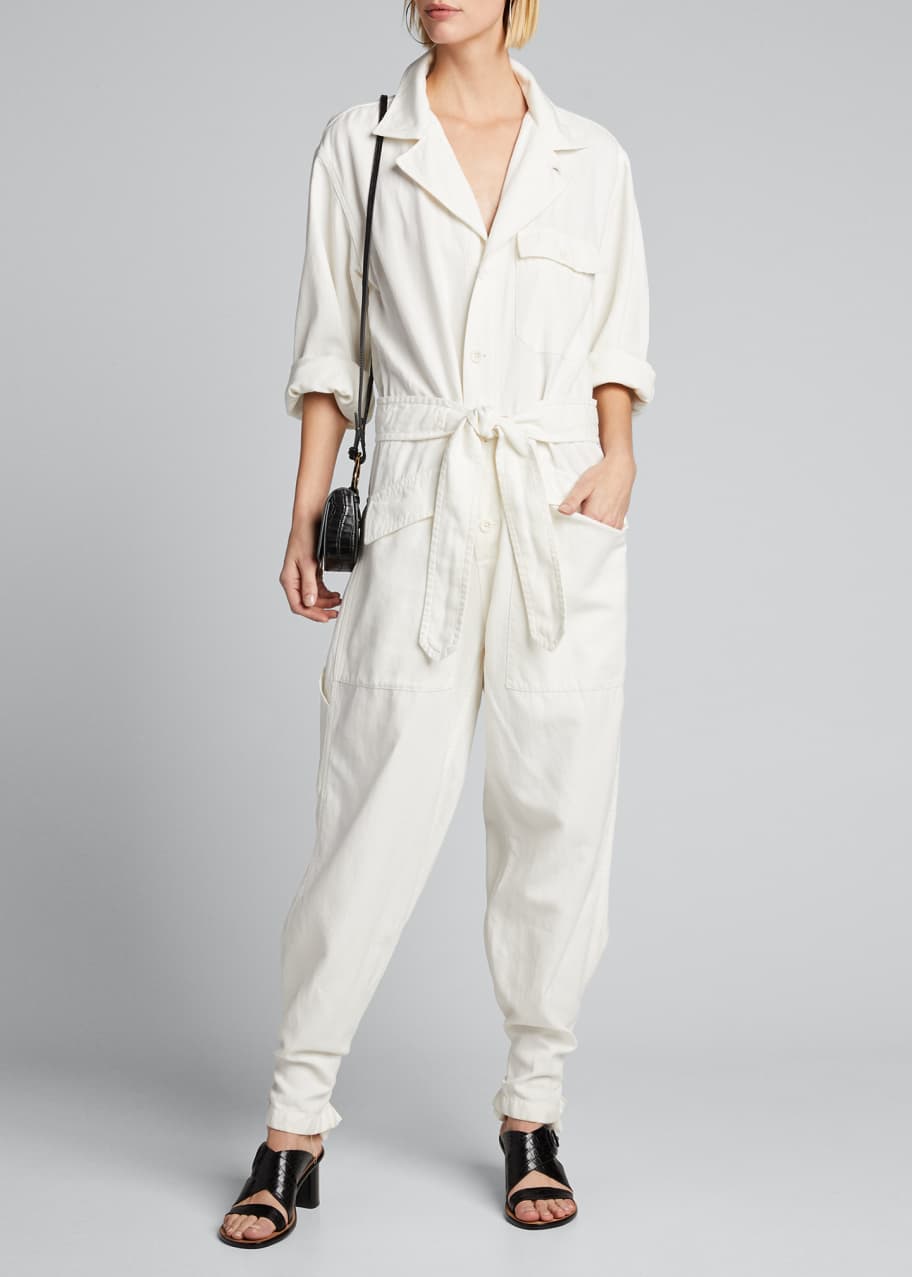 Nili Lotan Aria Denim Jumpsuit - Bergdorf Goodman