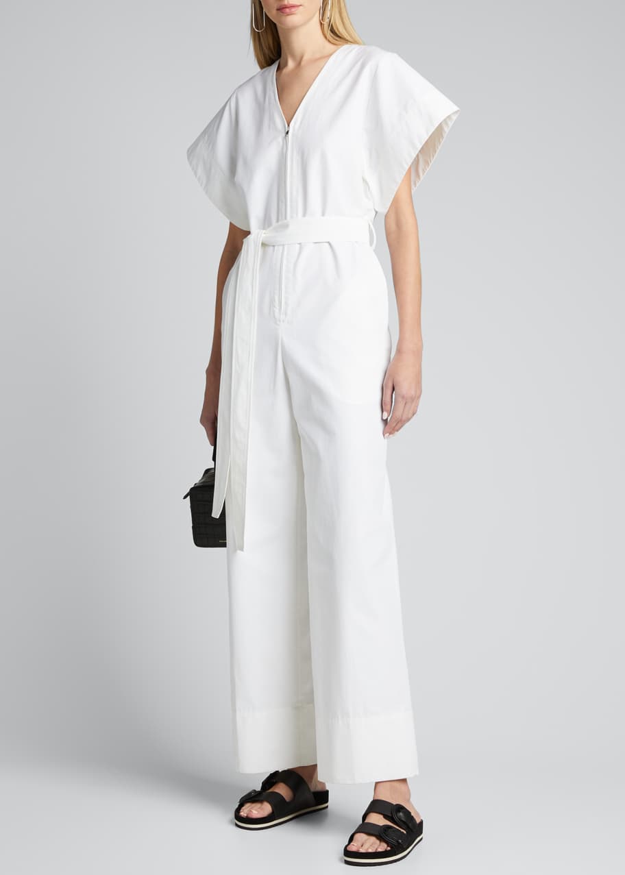 Phillip Lim Utility Belted V-neck Jumpsuit Bergdorf Goodman
