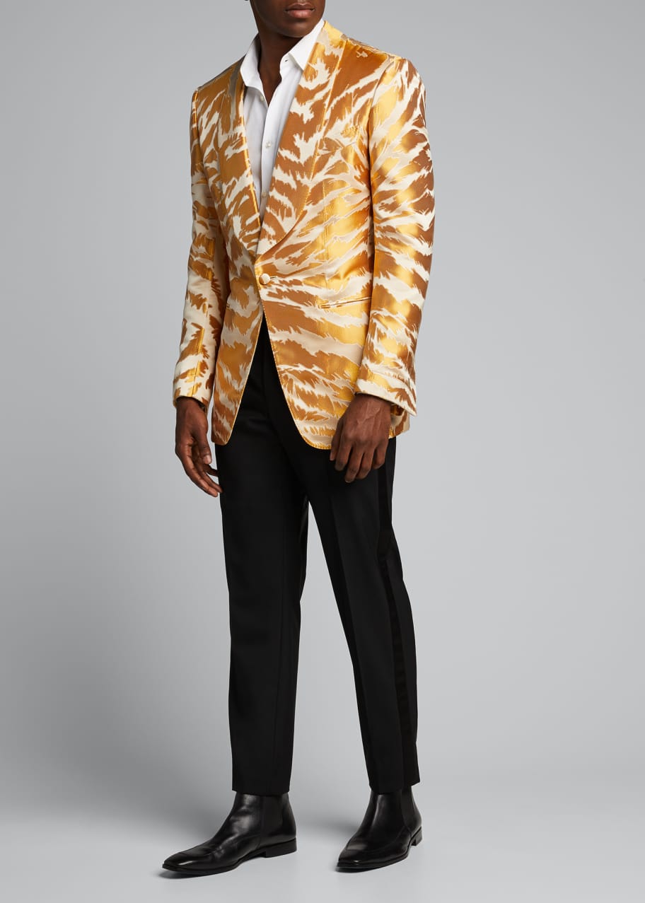 TOM FORD Men's Textured Zebra Jacquard Dinner Jacket - Bergdorf Goodman