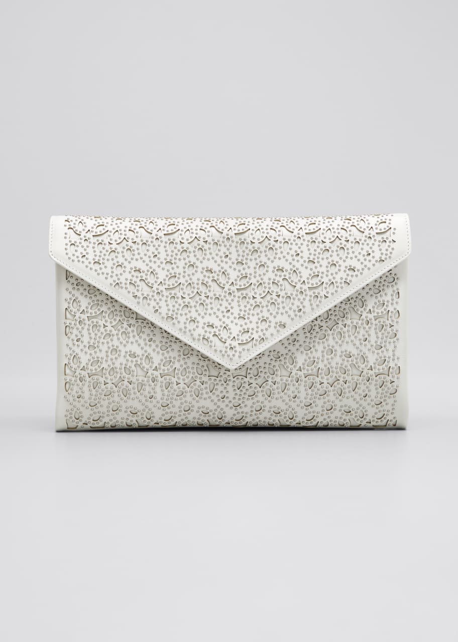ALAIA LaserCut Clutch Bag Bergdorf Goodman