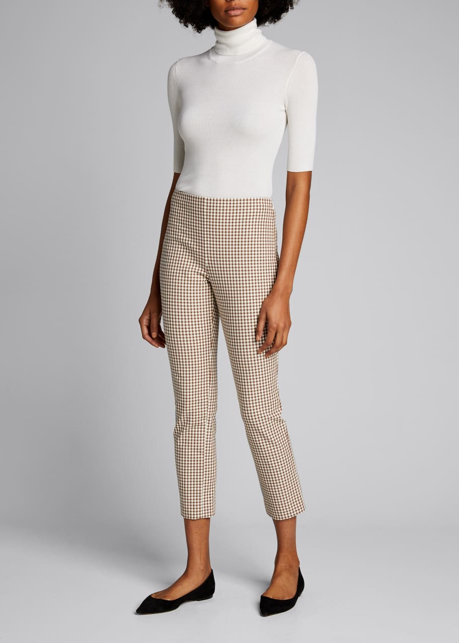 Image 1 of 1: Skinny Stretch Cotton Capri Pants