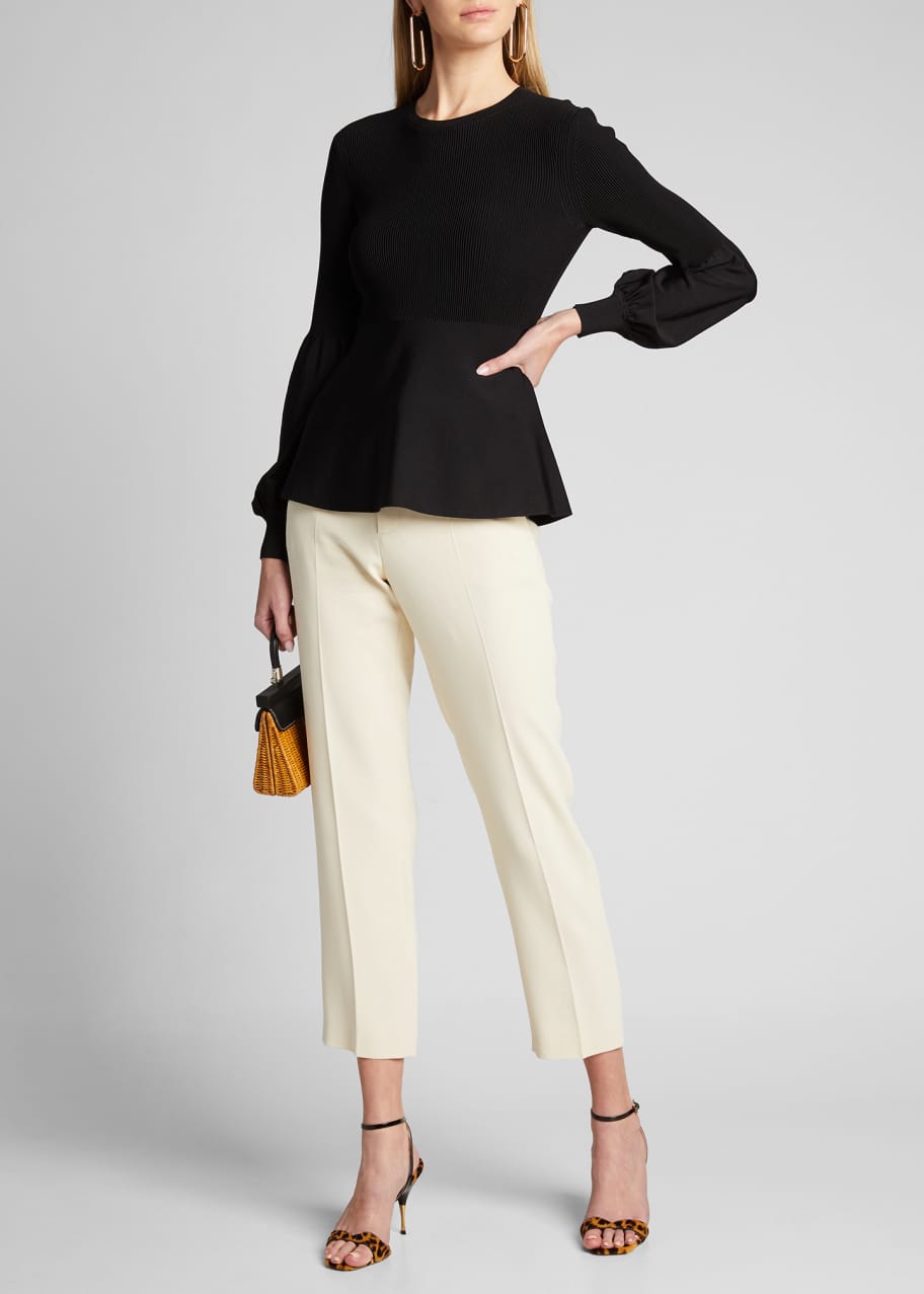 Theory blouson store sleeve sweater