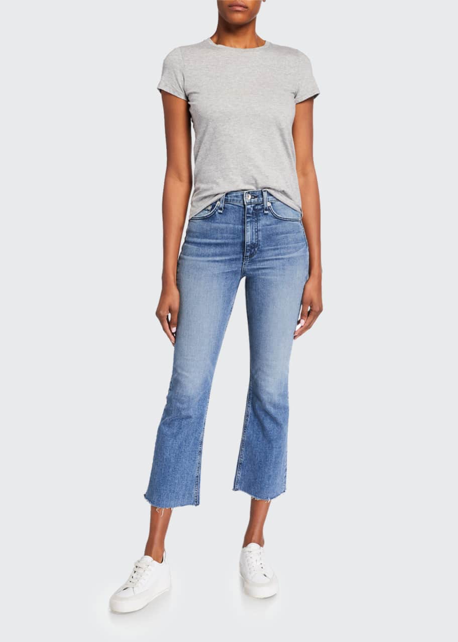 Image 1 of 1: Nina High-Rise Ankle Flare Jeans