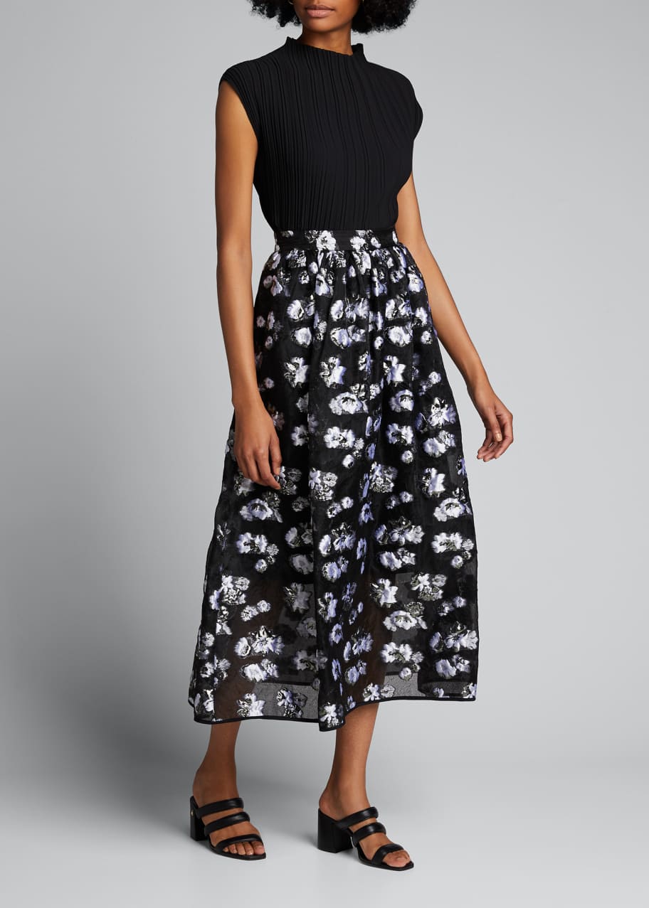 Image 1 of 1: Opere Floral Midi Skirt