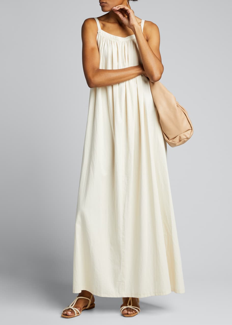 MOUSSY VINTAGE Gathered Cotton Maxi Dress - Bergdorf Goodman