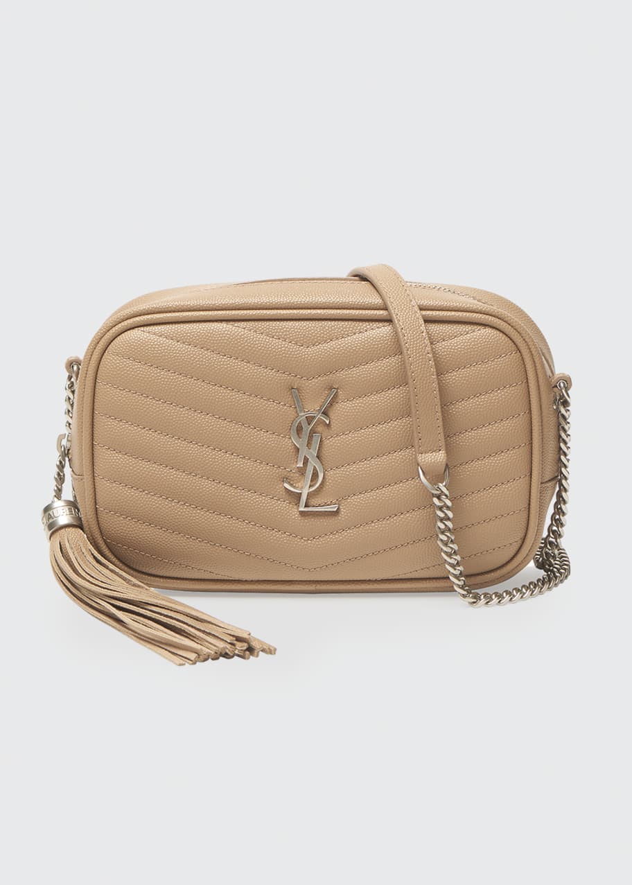 Lou mini monogram ysl leather camera bag hotsell