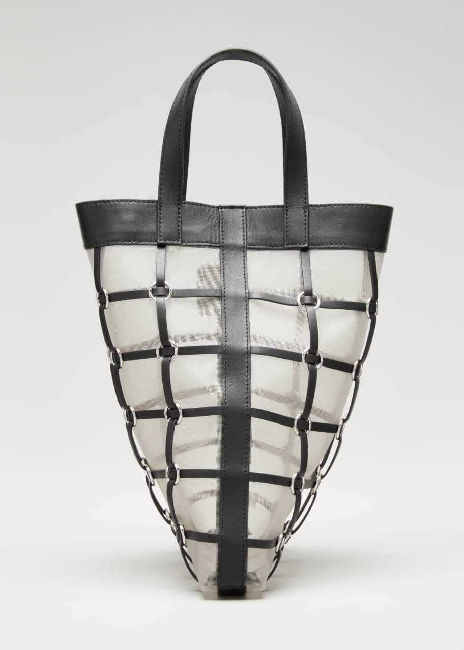 Image 1 of 1: Billie Mini Twisted Cage Tote Bag