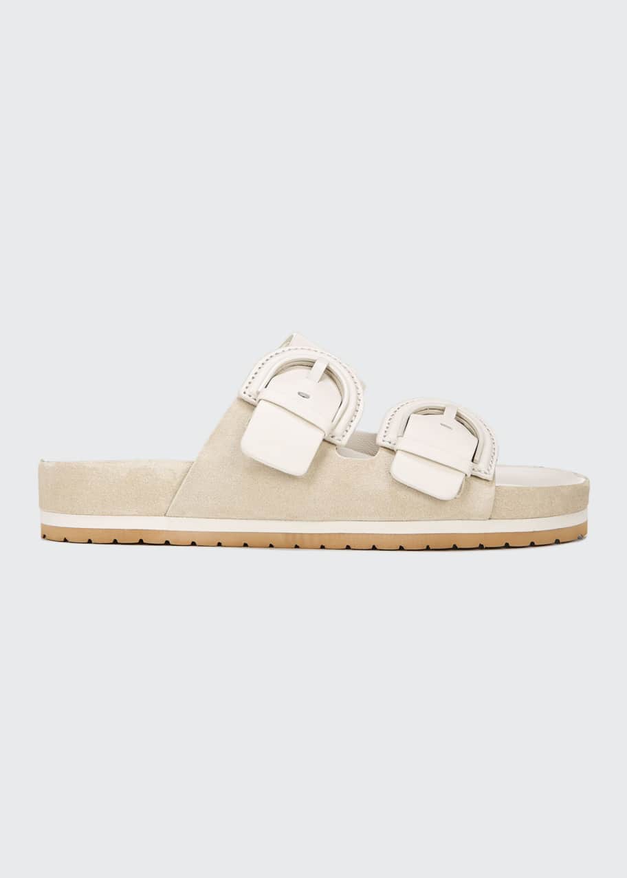 Vince glyn dual buckle slide sandals discount