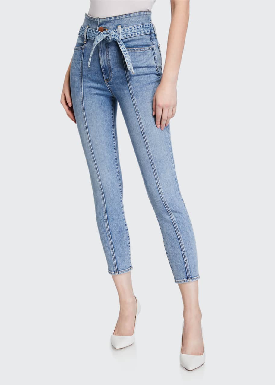 Alice and olivia good high 2025 rise jeans