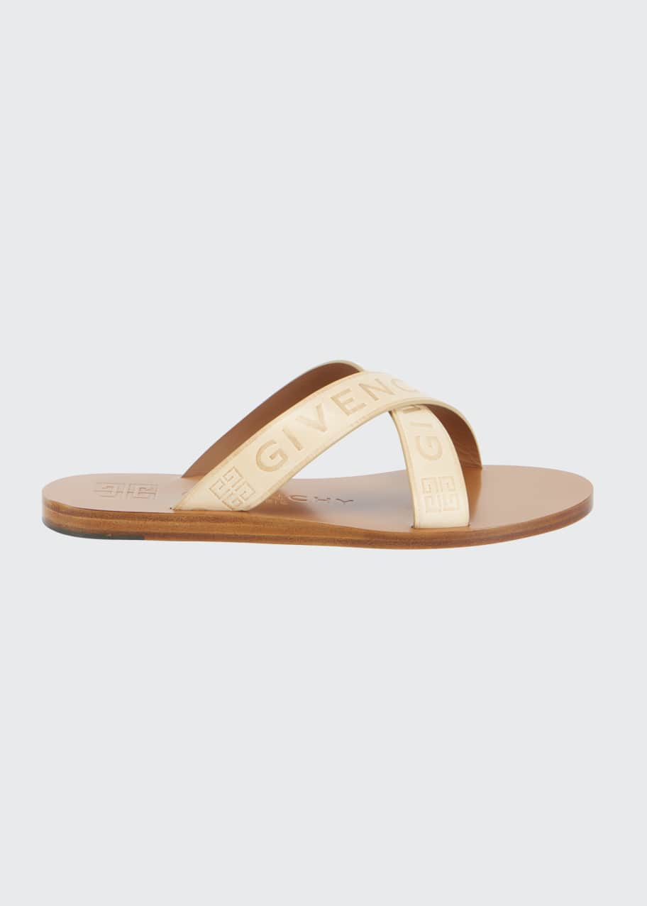 Givenchy logo web flat sandals clearance