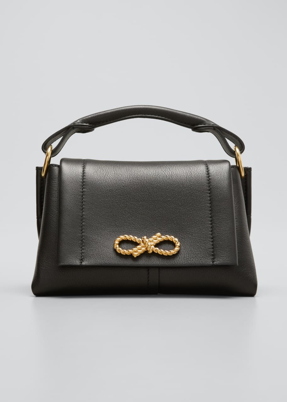 Rope Bow Bag Mini in Soft Leather