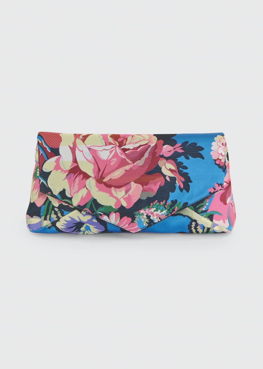 Dries Van Noten Floral-Printed Envelope Clutch Bag - Bergdorf Goodman