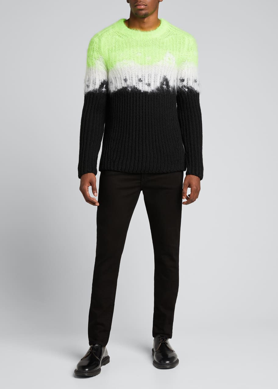 Valentino Garavani Men's Tie-Dye Knit Sweater Bergdorf Goodman