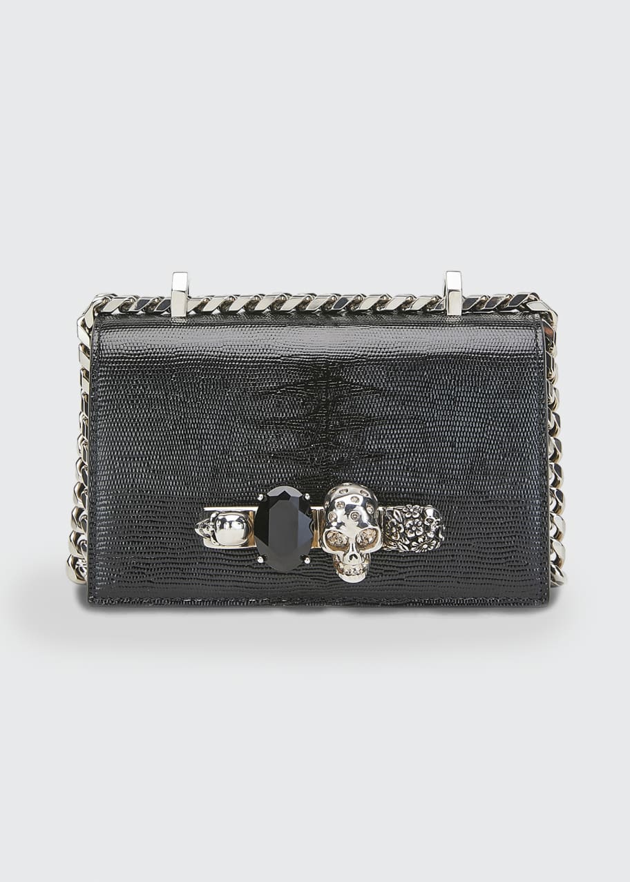 Image 1 of 1: Mini Jeweled Satchel Bag