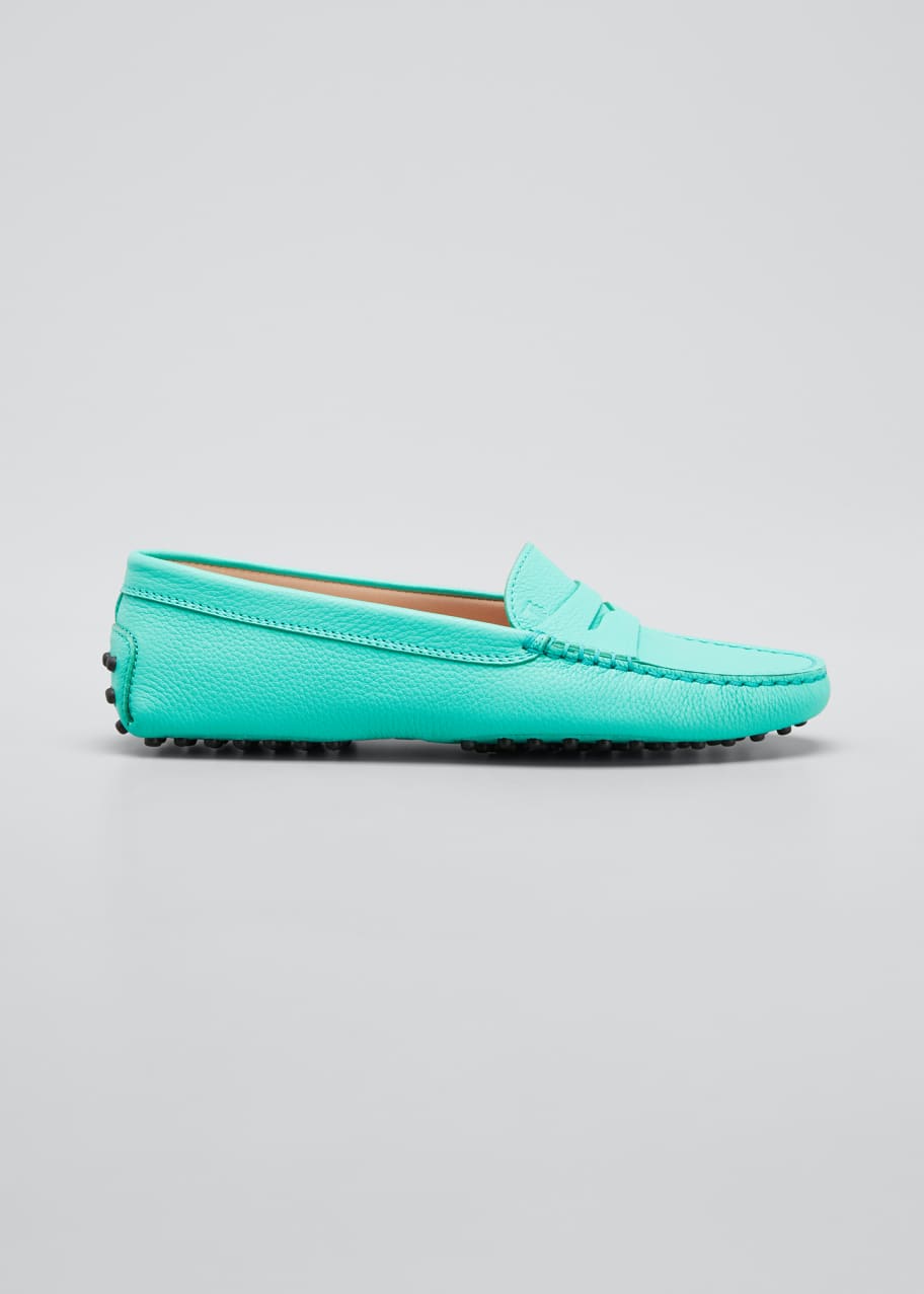 Image 1 of 1: Gommini Pebbled Leather Moccasins