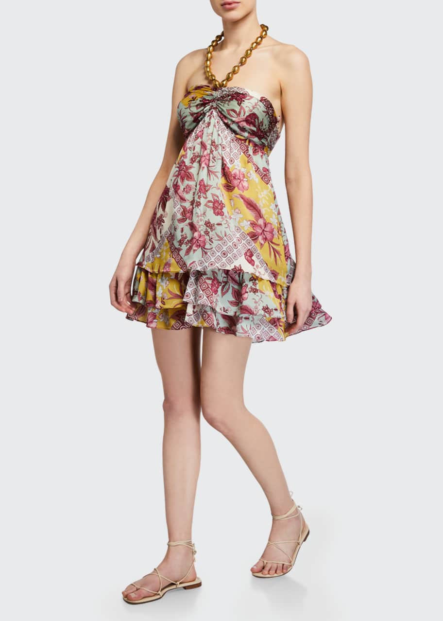 Alexis Irati Printed Halter Mini Dress - Bergdorf Goodman