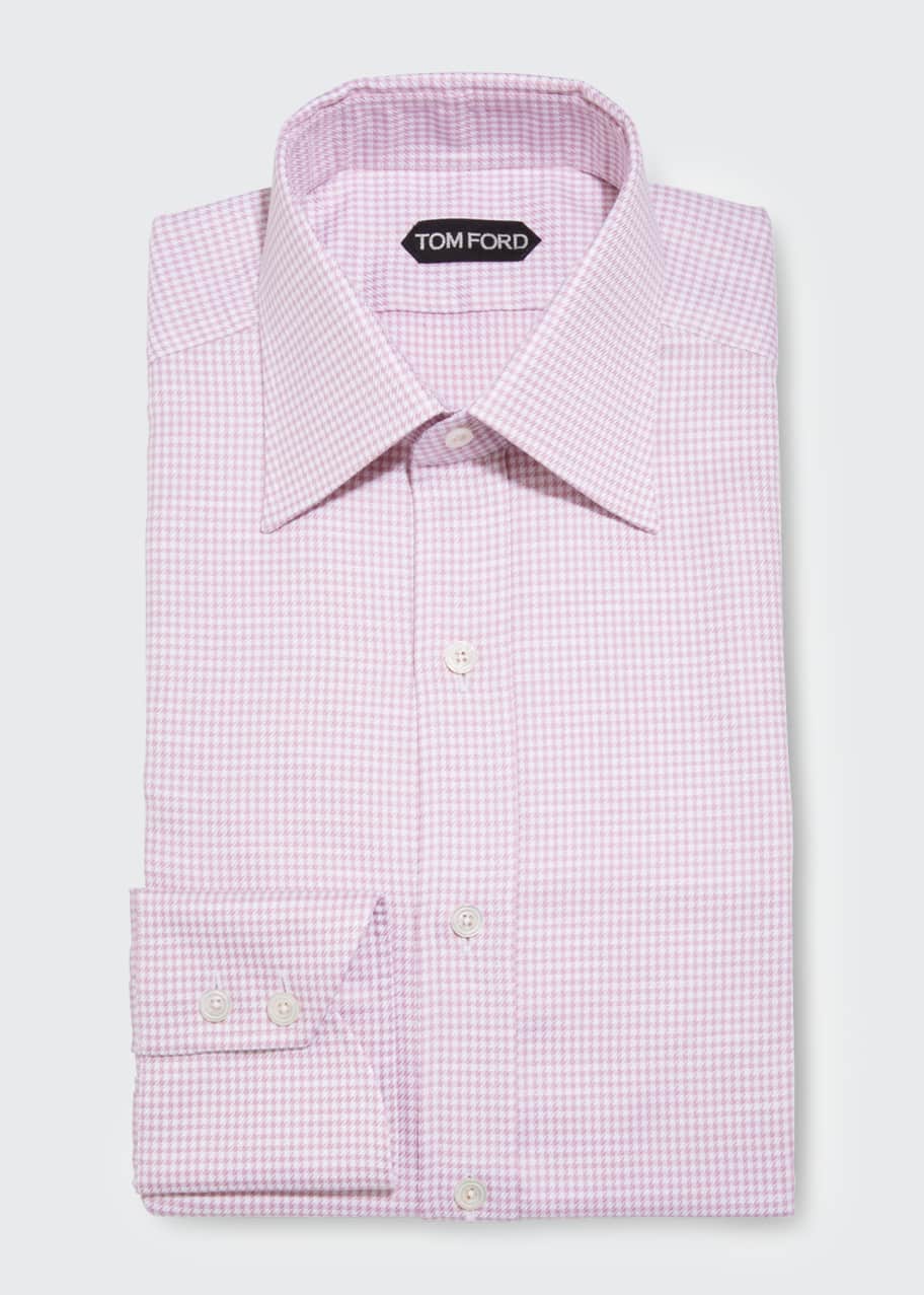 TOM FORD Men's Houndstooth Dress Shirt Bergdorf Goodman