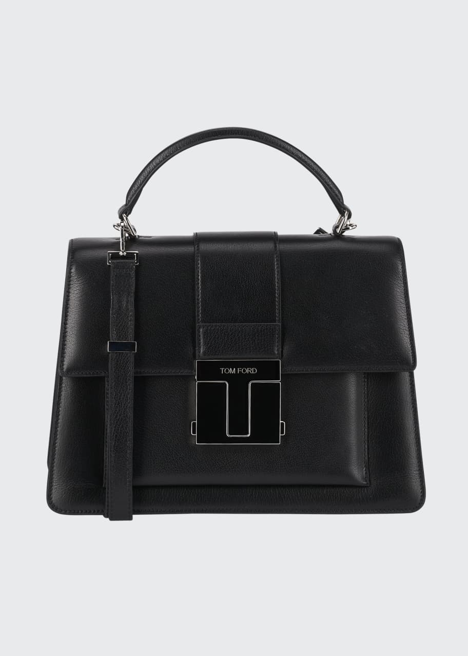 TOM FORD Medium Leather Top-Handle Bag - Bergdorf Goodman