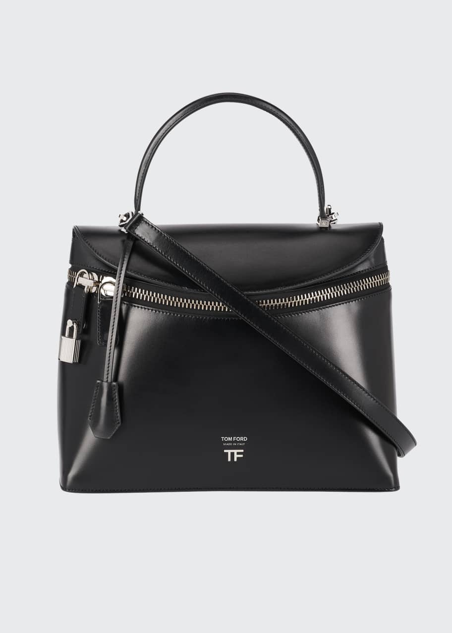 TOM FORD Metro Smooth Leather Top-Handle Bag - Bergdorf Goodman