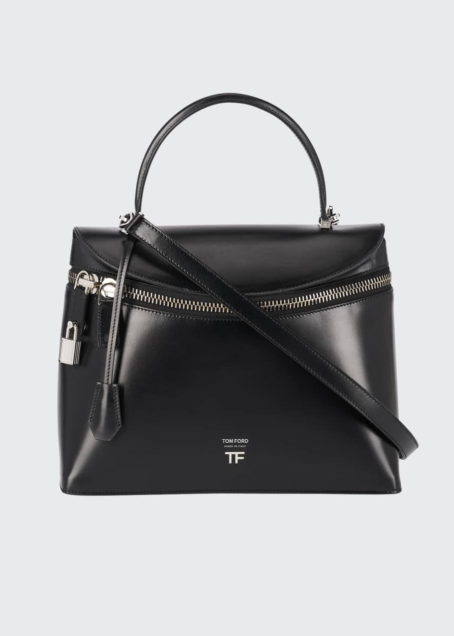 TOM FORD Metro Smooth Leather Top Handle Bag Bergdorf Goodman