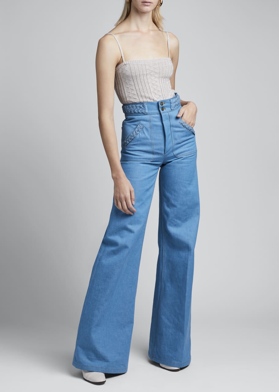 Marc jacobs wide leg jeans top