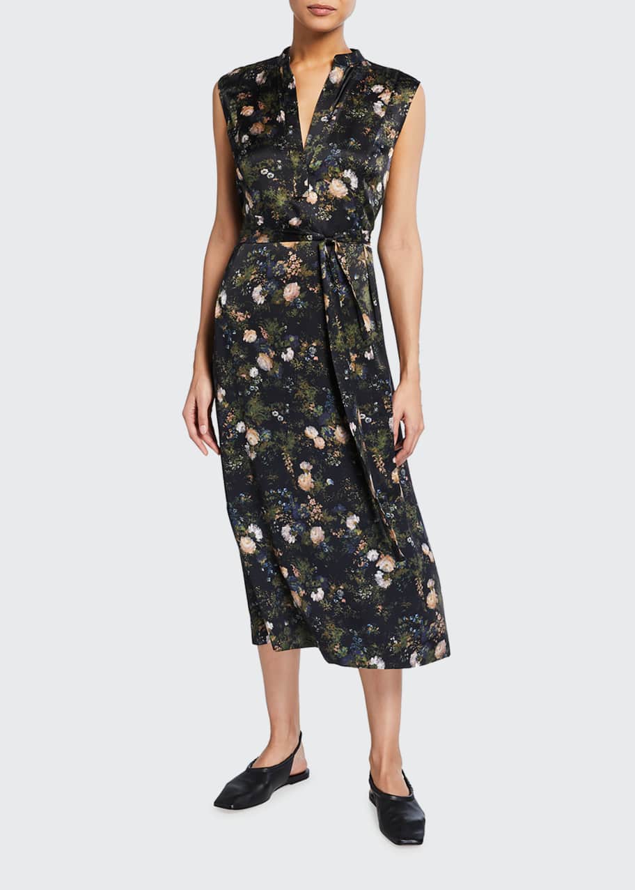 Vince Rose Field Popover Dress - Bergdorf Goodman