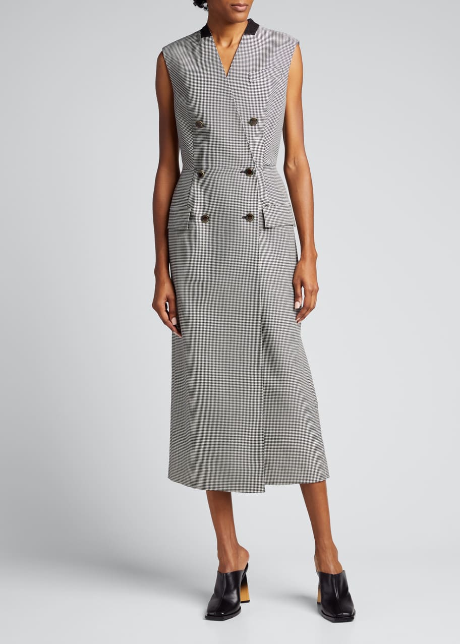 Givenchy Houndstooth Techno Wool Peplum Jacket - Bergdorf Goodman