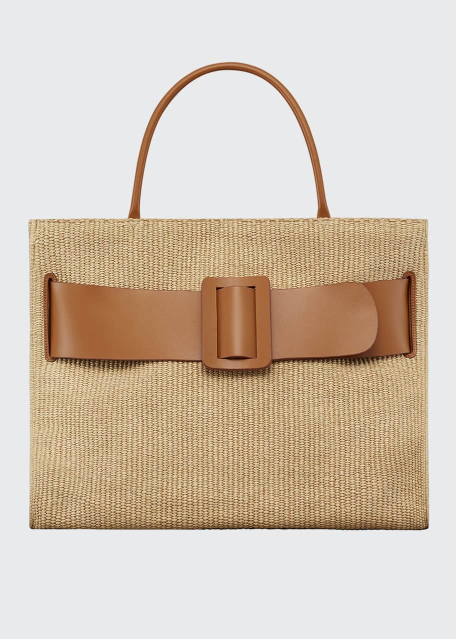 Boyy Bobby 50 Large Bicolor Raffia Tote Bag Bergdorf Goodman