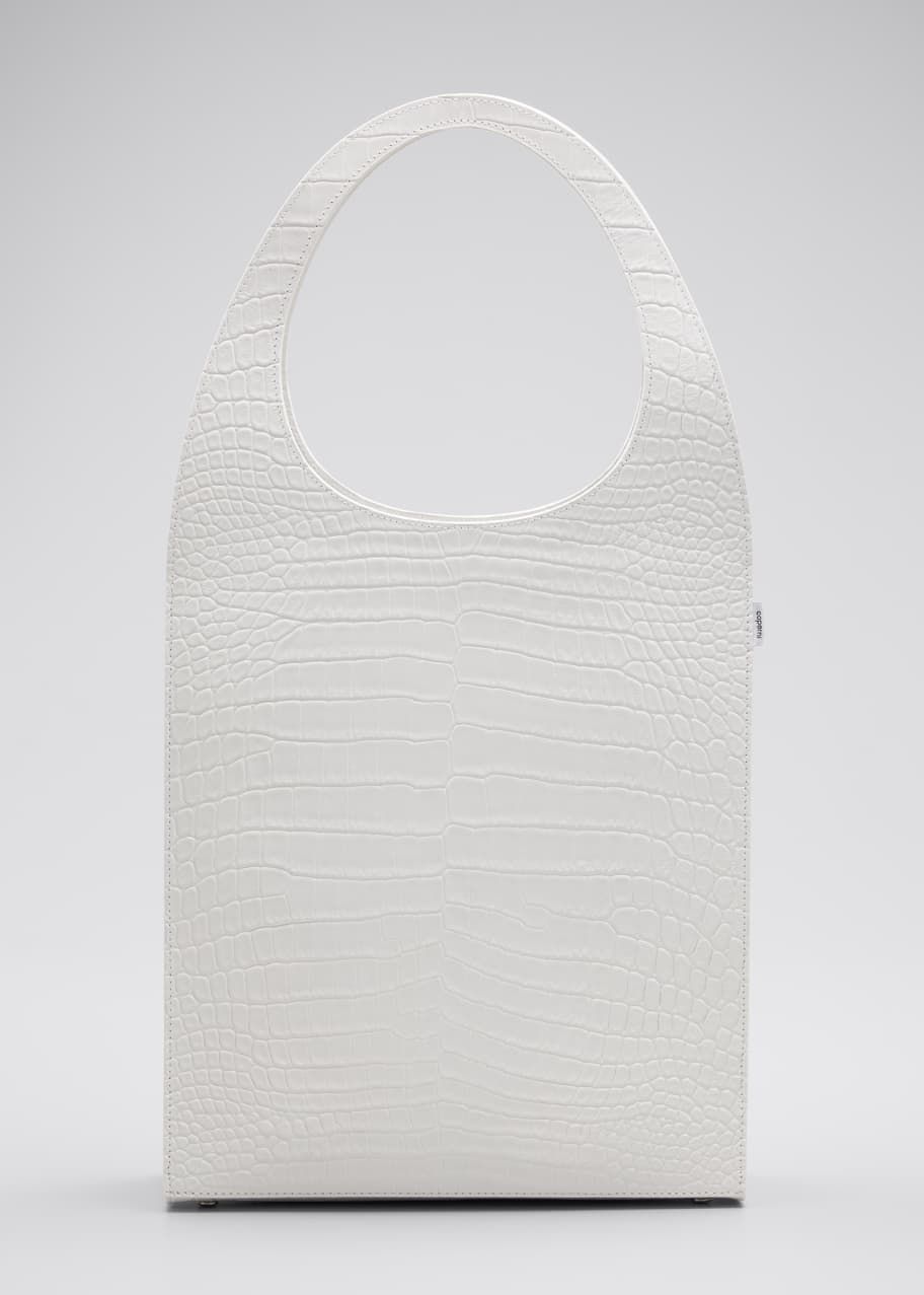 Mock croc tote bag outlet