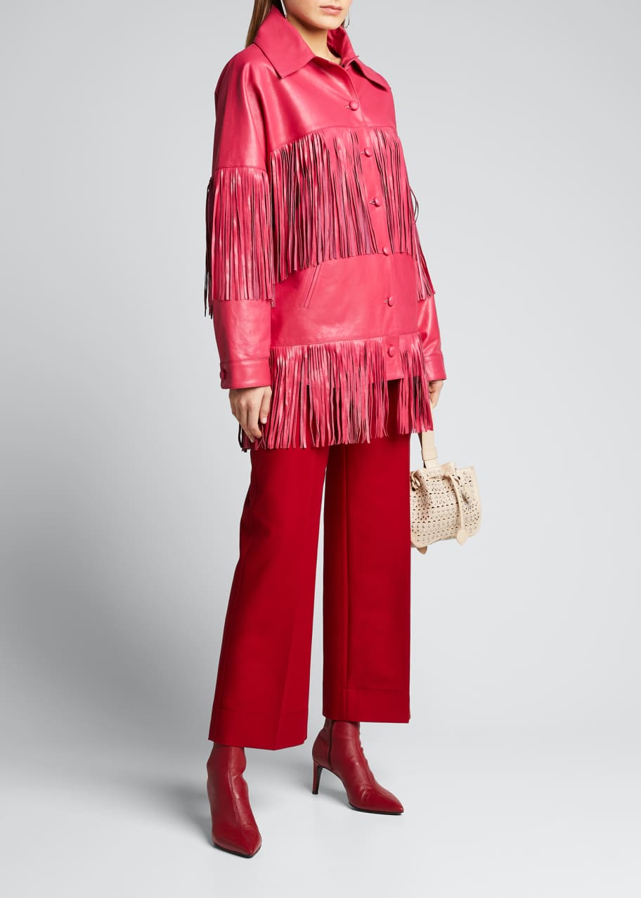Dan Cassab Loretta Lamb Leather Fringe Jacket - Bergdorf Goodman