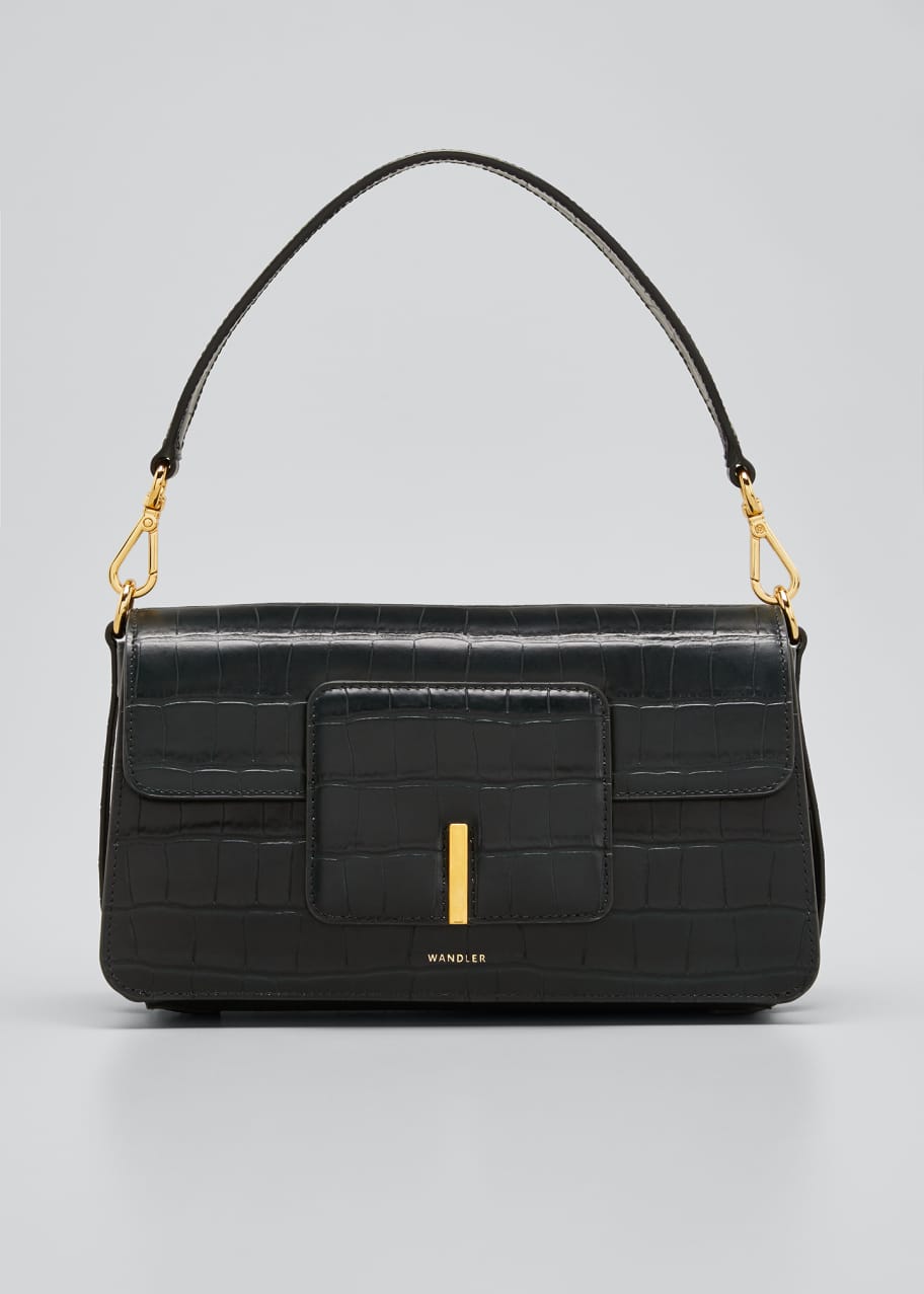 Wandler Georgia Mock-Croc Top Handle Shoulder Bag - Bergdorf Goodman