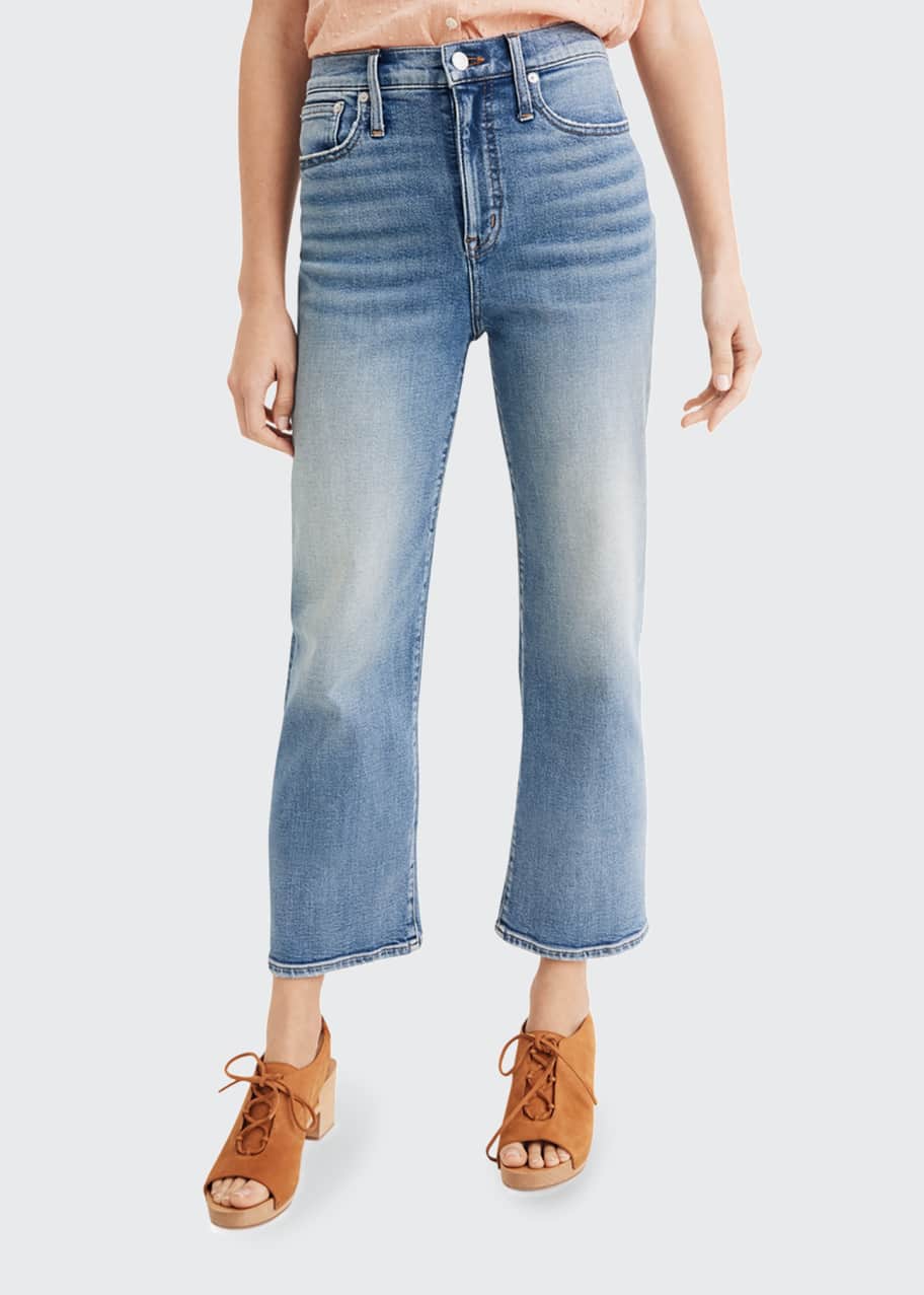 Madewell slim wide leg jeans top