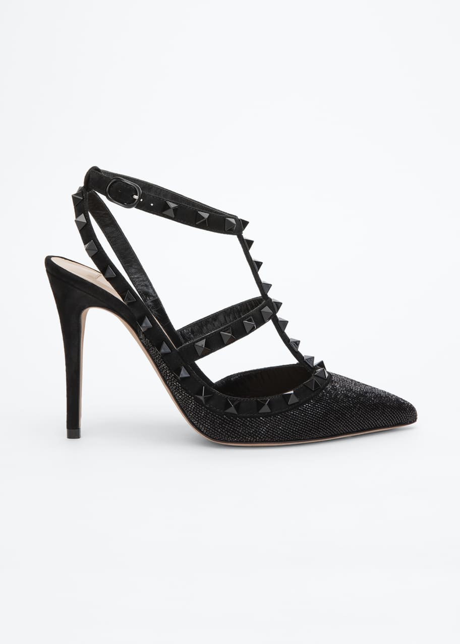 Valentino garavani shop rockstud suede pumps