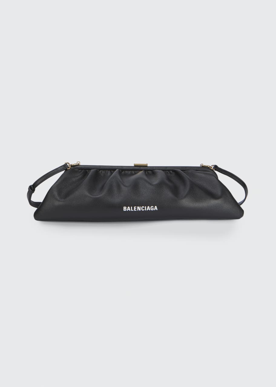 Cloud XL Grained Leather Clutch Bag