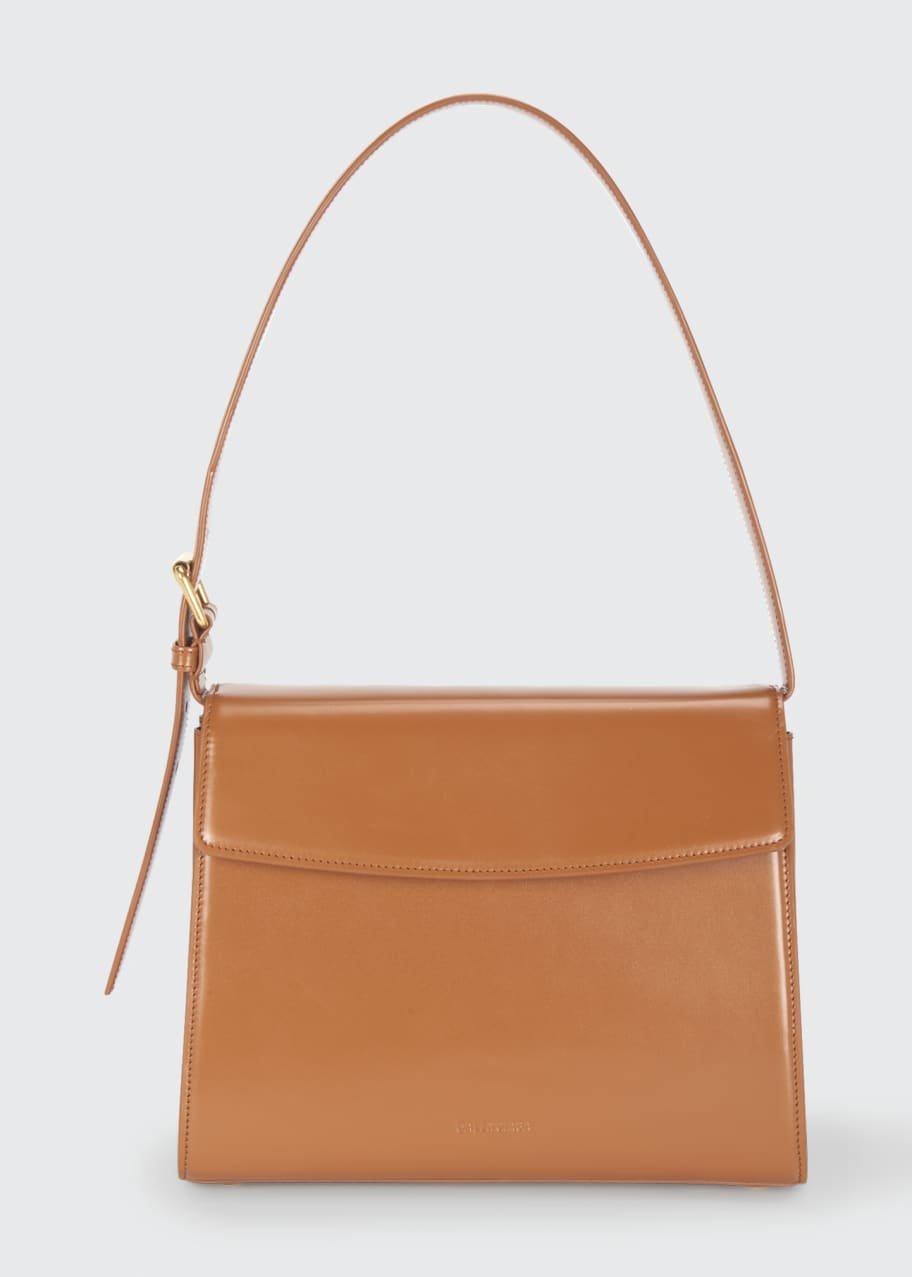 Ghost Medium Shiny Box Leather Shoulder Bag