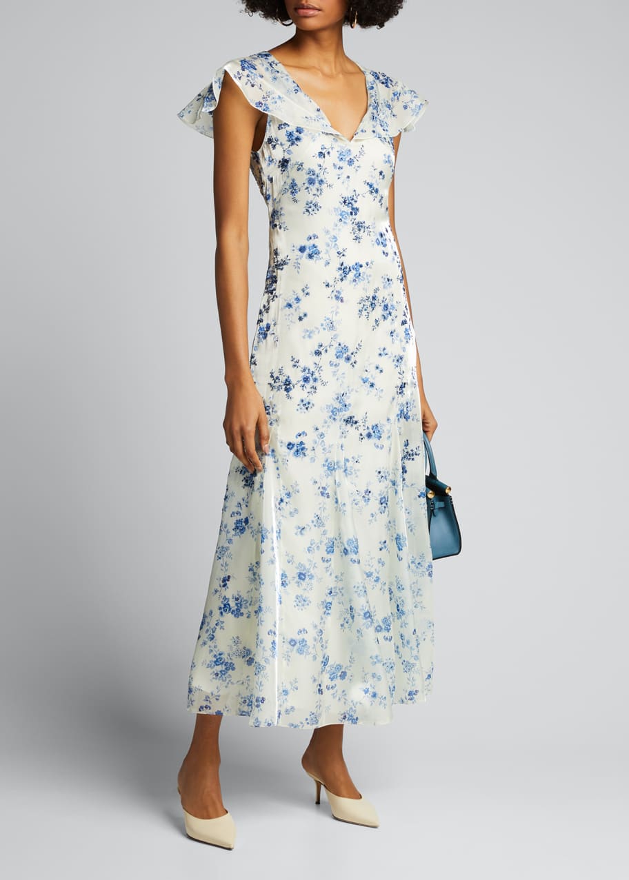 Ralph Lauren Collection Kegan Floral Toile Evening Dress - Bergdorf Goodman